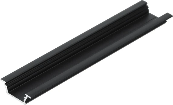 LED juostos profilis GROOVE10.V2 A1C/U, juodas, 4m