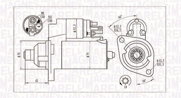 Starteris MAGNETI MARELLI 063721323010