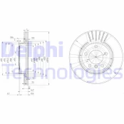 Stabdžių diskas DELPHI BG3527C kaina