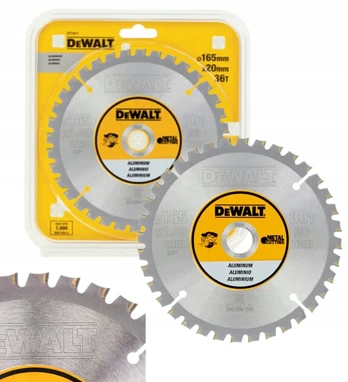 Dewalt Diskinis pjovimo diskas aliuminiui 165 x 20 x 36t Dt1911