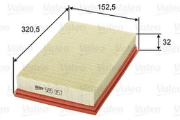 Oro filtras VALEO 585057 kaina