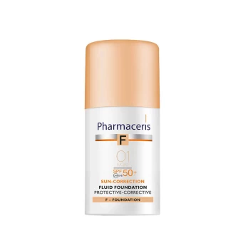 PHARMACERIS F apsauginė pudra PROTECTIVE CORRECTIVE, SPF50, 01 Ivory, 30ml