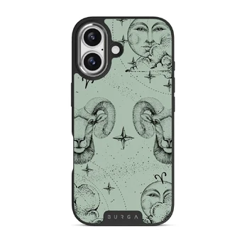 Aries - iPhone 17 Case, Elite Dark (MagSafe) / Silver / Turquoise