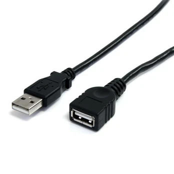 StarTech.com USBEXTAA6BK USB kabelis 1,83 m USB A Juoda
