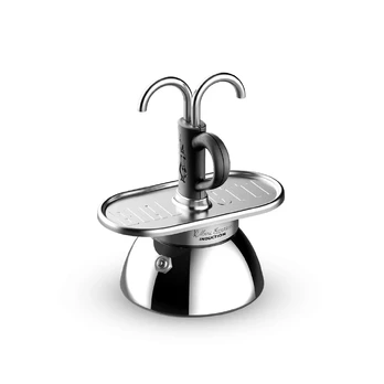 Bialetti - Set Mini Express Induction 2tz Juodas + 2 puodeliai