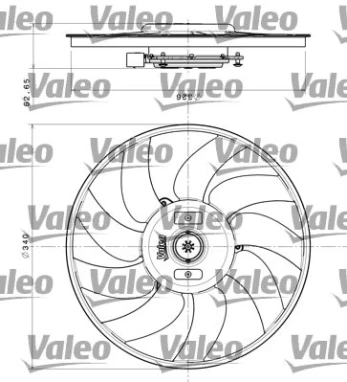 Ventiliatorius, radiatoriaus VALEO 696349