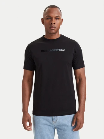 KARL LAGERFELD Marškinėliai 755060 564242 Juoda Regular Fit
