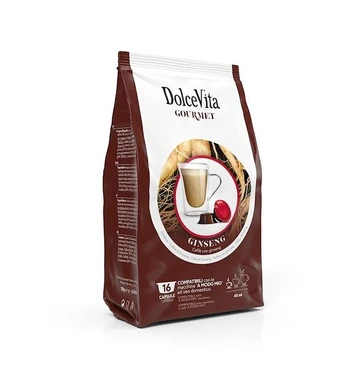 Dolce Vita ženšenio skonio kavos kapsulės Ginseng, 16 vnt.