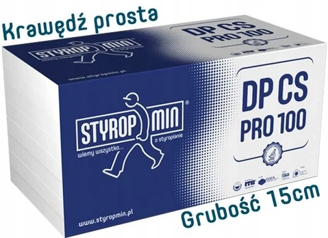 Styrofoam stogas grindys eps 100 styropmin dp cs pro 100 storis 15 cm lygus
