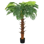 Dirbtinis paprastasis cikas su vazonu, žalias, 160cm kaina