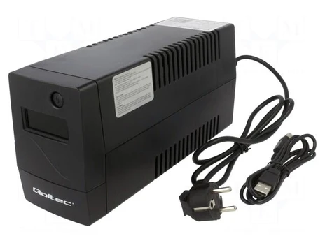 Qoltec QOLTEC 53978 UPS Monolith 650VA 360W LCD