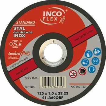 Inco Flex METAL INOX INCOFLEX SHIELD 125*1.0
