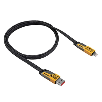 Cable USB Akyga AK-USB-57 USB A (m) + USB type C (m) | USB type C (m) + Lightning (m) ver.2.0 65W 1m