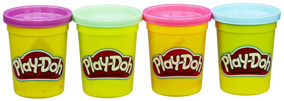 PLAY-DOH Plastilino rinkinys, 4 vnt.