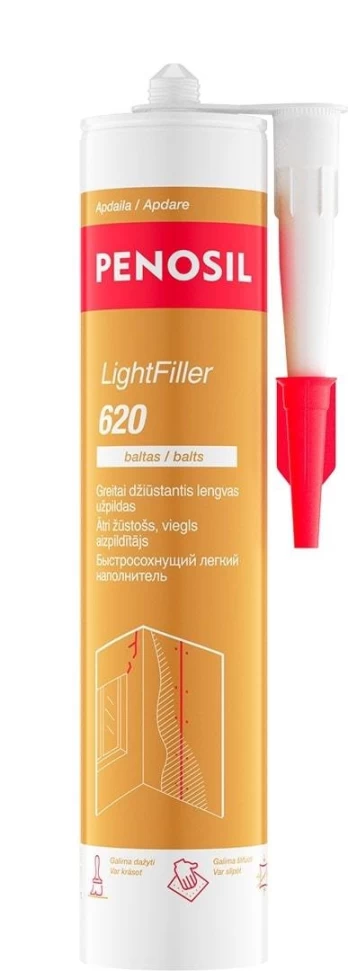 Akrilinis užpildas PENOSIL LightFiller 620, baltas, 300 ml