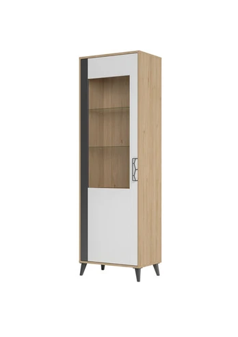 Vitrina Moet 10, balta/ruda
