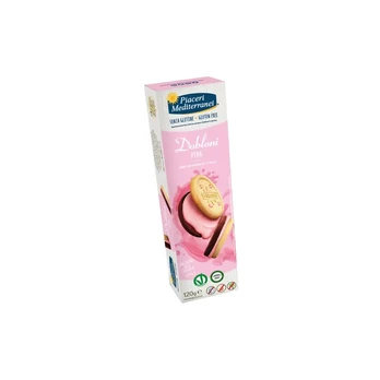 Sausainai DOBLONI PINK, be glitimo