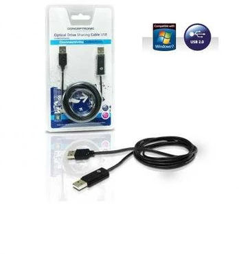 Digital Data Communications „Conceptronic Kabelis“ USB optinio disko bendrinimas