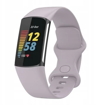 Silikoninis levandų spalvos dirželis, skirtas Fitbit Charge 5