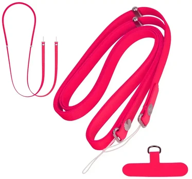 Dėklas Toptel Crossbody Strap lanyard – coral