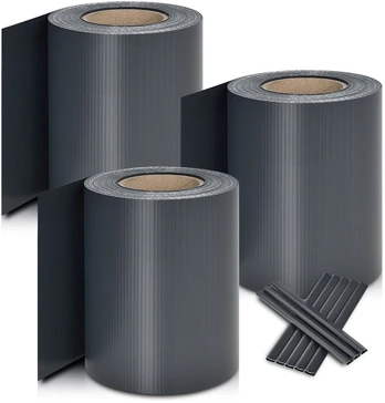Juskys Privatumo ekrano juostos 35x0,19 m Pilka PVC