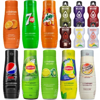 SodaStream sirupų rinkinys, 8 vnt.