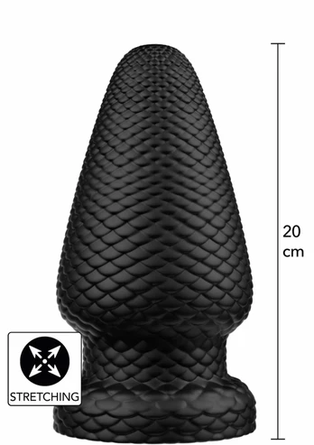 Giant Dragon XL Intimate Plug PVC, Textured, Suction Base, 20 cm