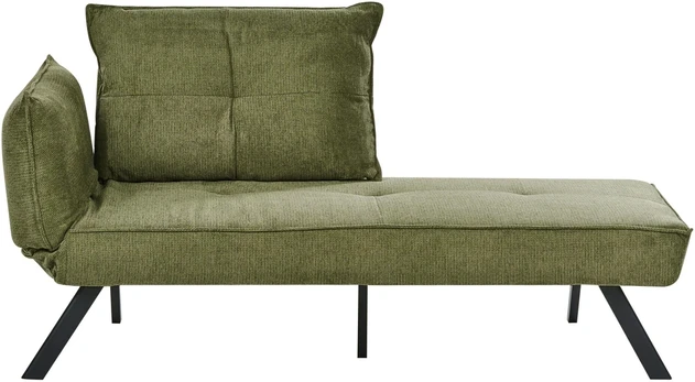 Sofa Beliani Kairysis šezlongas ROCAMADOUR, žalias