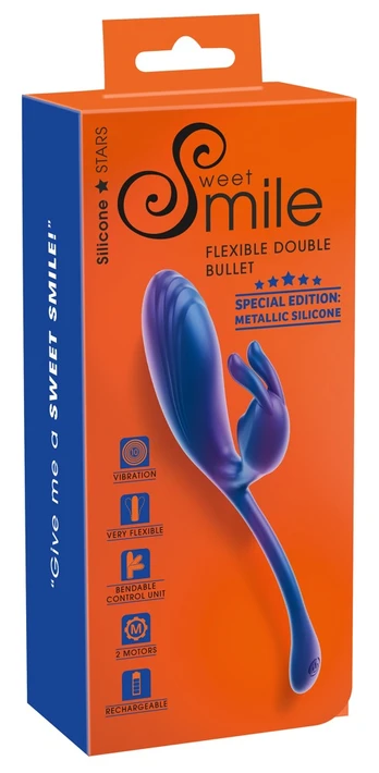 Sweet Smile Smile Metallic Flexible Double Vibruojantis kiaušinėlis