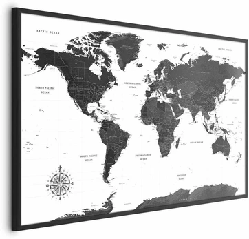 Artgeist Plakatas - Monochromatic Map