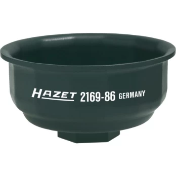 Oil filter wrench, bell-shaped