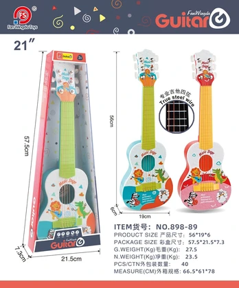 Guitar for Kids Animals Blue