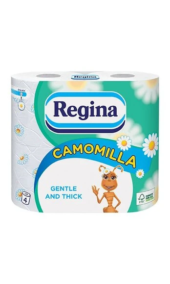 Tualetinis popierius 4vnt 3sl regina ramunėlė