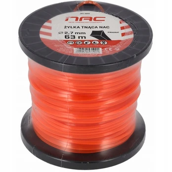 NAC kvadratinio profilio trimerio valas, 2,7 mm × 63 m