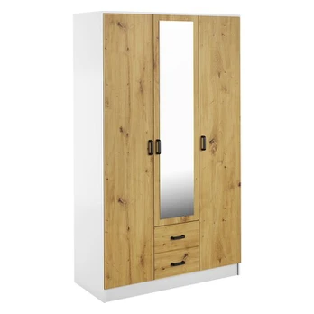 Spinta Mebelbos Kami 3d2s, 120x53,8x205,6 cm, balta/ruda