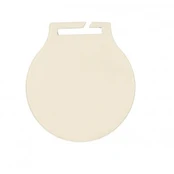 Medalis metalinis 70 mm apvalus, baltas
