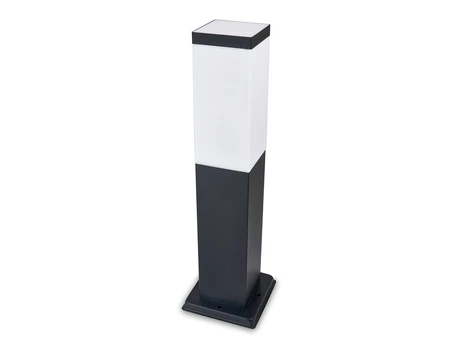 Lauko Led šviestuvas 45cm E27 kvadratinis juodas