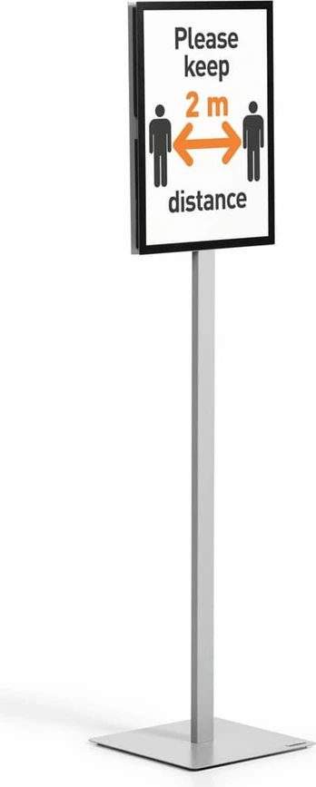 Durable STOJAK PODŁOGOWY A3 DURABLE INFO STAND BASIC ANTRACYTOWY 1szt.