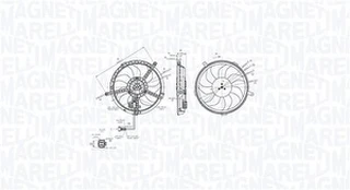 Ventiliatorius, radiatoriaus MAGNETI MARELLI 069422850010