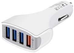 Adapteris Vega Faston QC 3.0 4 x USB, 4 x USB 3.0, balta sp., 36 W