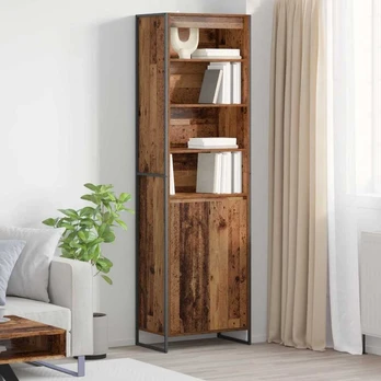 Aukšti spintelės 2 pcs Senovinis medis 60 x 36 x 300 cm