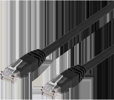 Tinklo kabelis DELTACO U/UTP Cat6, 3m, juodas / TP-63S-K / 00210010