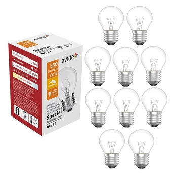 Avide lemputė 60W E27 P45 10vnt