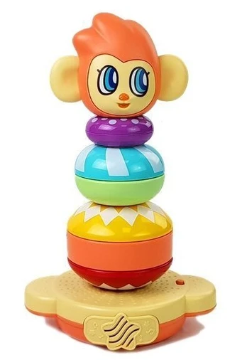 Lavinimo žaislas LEAN Toys Mon Mon The Rainbow Stacker LT7387, 32 cm