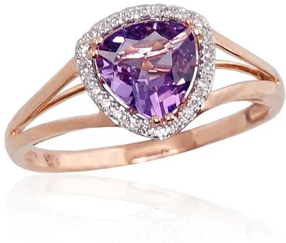 Auksinis žiedas su deimantais moterims Diamond Sky „Princess III“