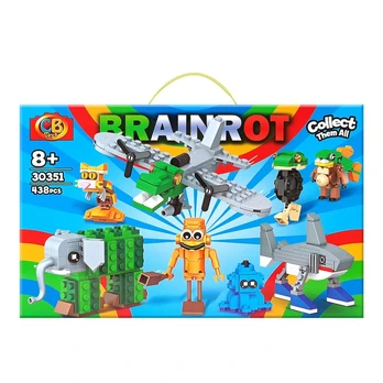 LEGO stiliaus Brainrot konstruktorius - 438 dalių