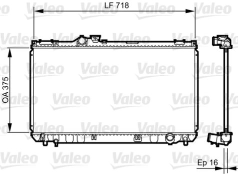 Variklio radiatorius VALEO VAL734498