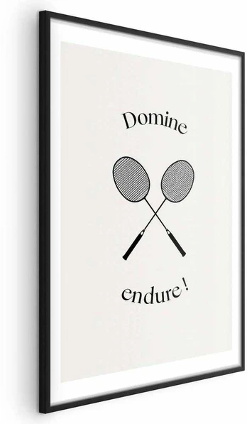 Artgeist Plakatas - Summer Games - Badminton Rackets on a Baltas Background