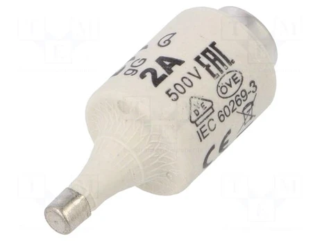 Fuse: fuse | gG | 2A | 500VAC | 500VDC | ceramic | DII | D