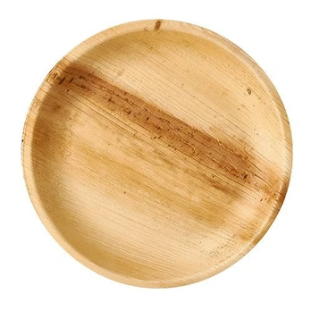 Palmių lapų lėkštė apvali 23 x 2,5 cm, 25 vnt.